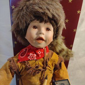 Davey Crocket Doll Ashton Drake Little Davey Crockett "Born To Be Famous"